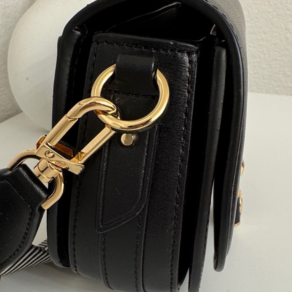 Michael Kors Mila Black and Gold Crossbody Bag - Picture 3 of 7